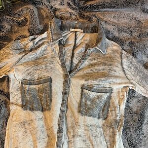 Alternative Apparel Gray Long Sleeve Tee - size small- super soft